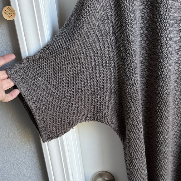 Sonoma Open Front Taupe Knit Sweater, Size Large - Picture 6 of 7